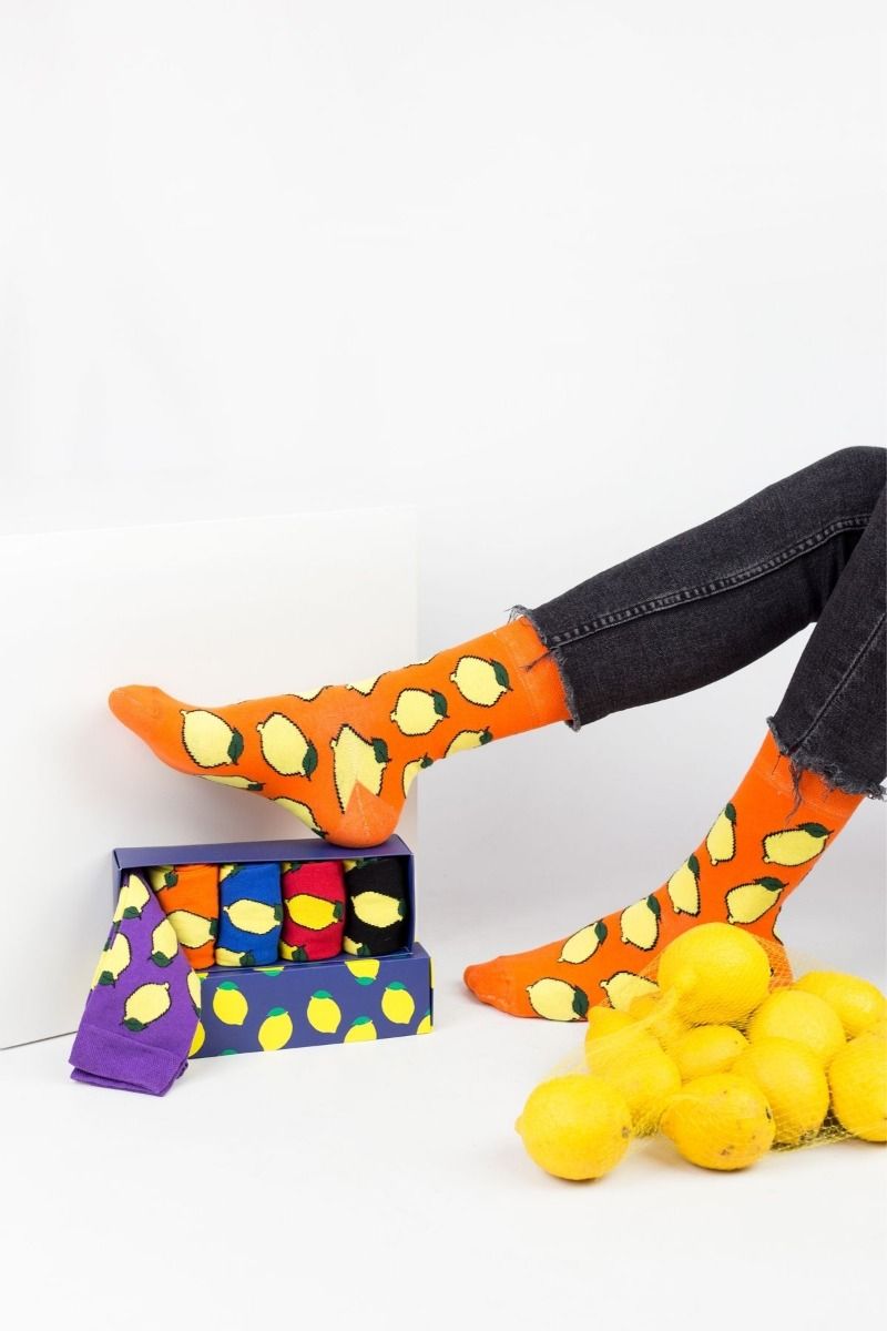 Fashion Κάλτσες Livoni LEMONS 5 Ζευγάρια