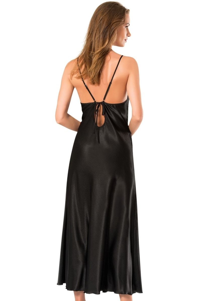 Σετ Μαύρο Maxi Νυχτικό Με Ρόμπα Moongirl SKY