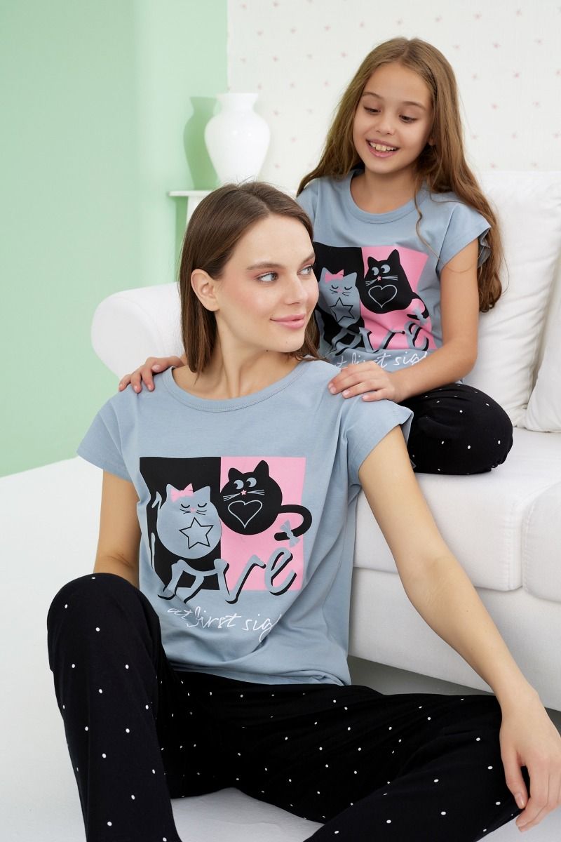 Πιτζάμα Μαμά και Κόρη "Misenza" SILVIA