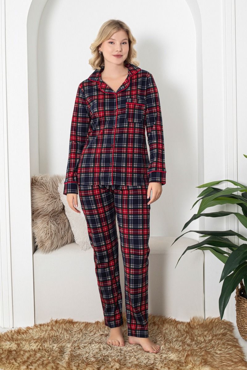 Γυναικεία Πιτζάμα "Pijamangel" PLAID BLUE