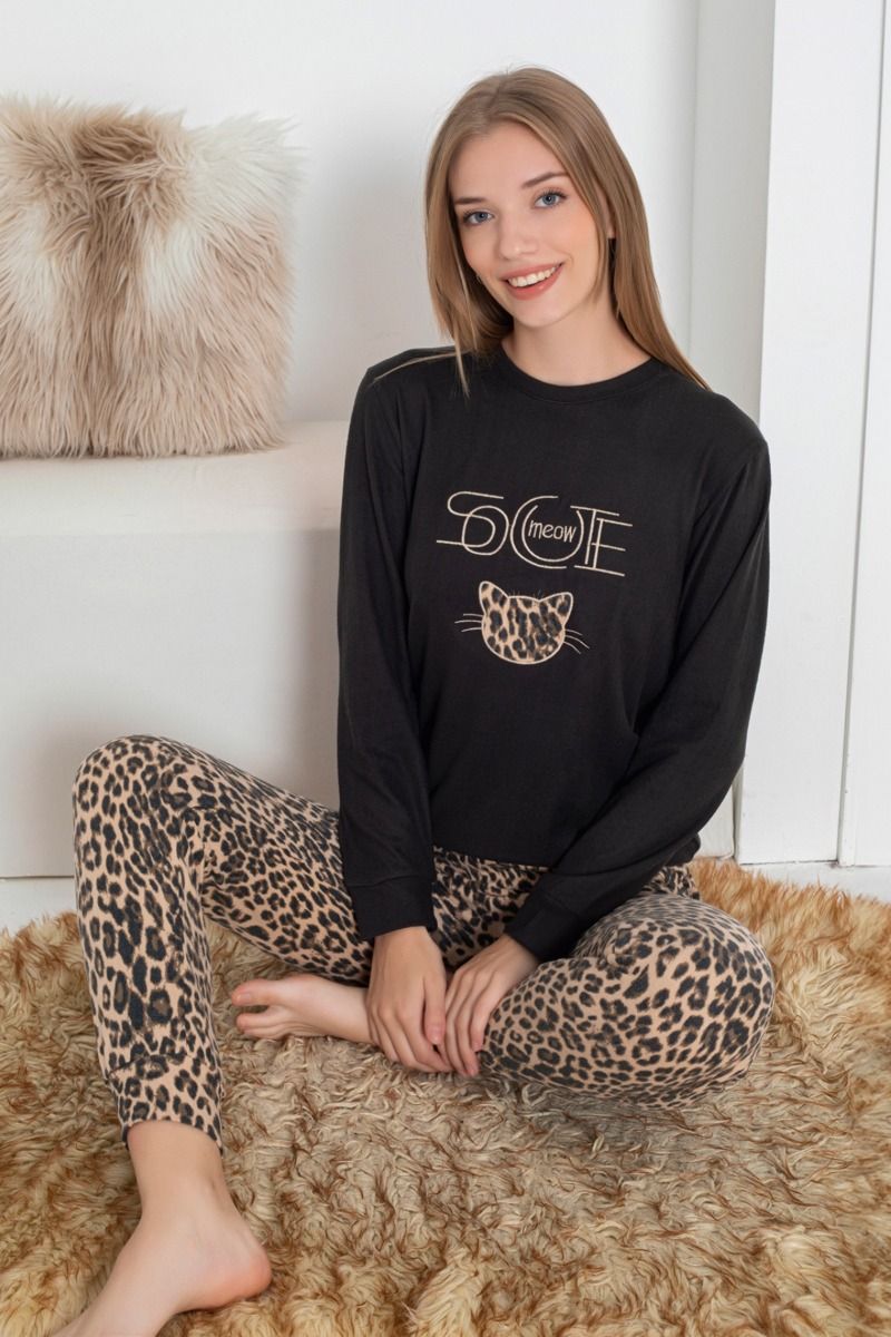 Γυναικεία Πιτζάμα Thermal "Pijamangel" MEOW