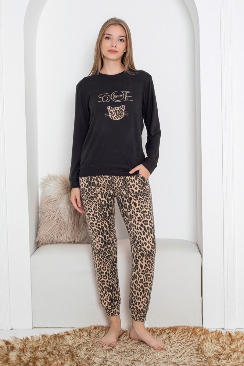 Γυναικεία Πιτζάμα Thermal "Pijamangel" MEOW