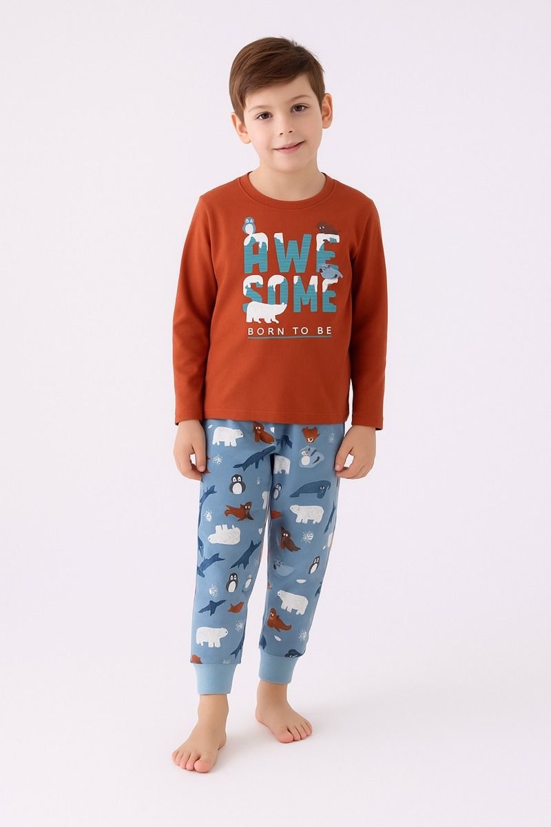 Αγορίστικη Πιτζάμα "Roly Poly" BORN TO BE AWESOME