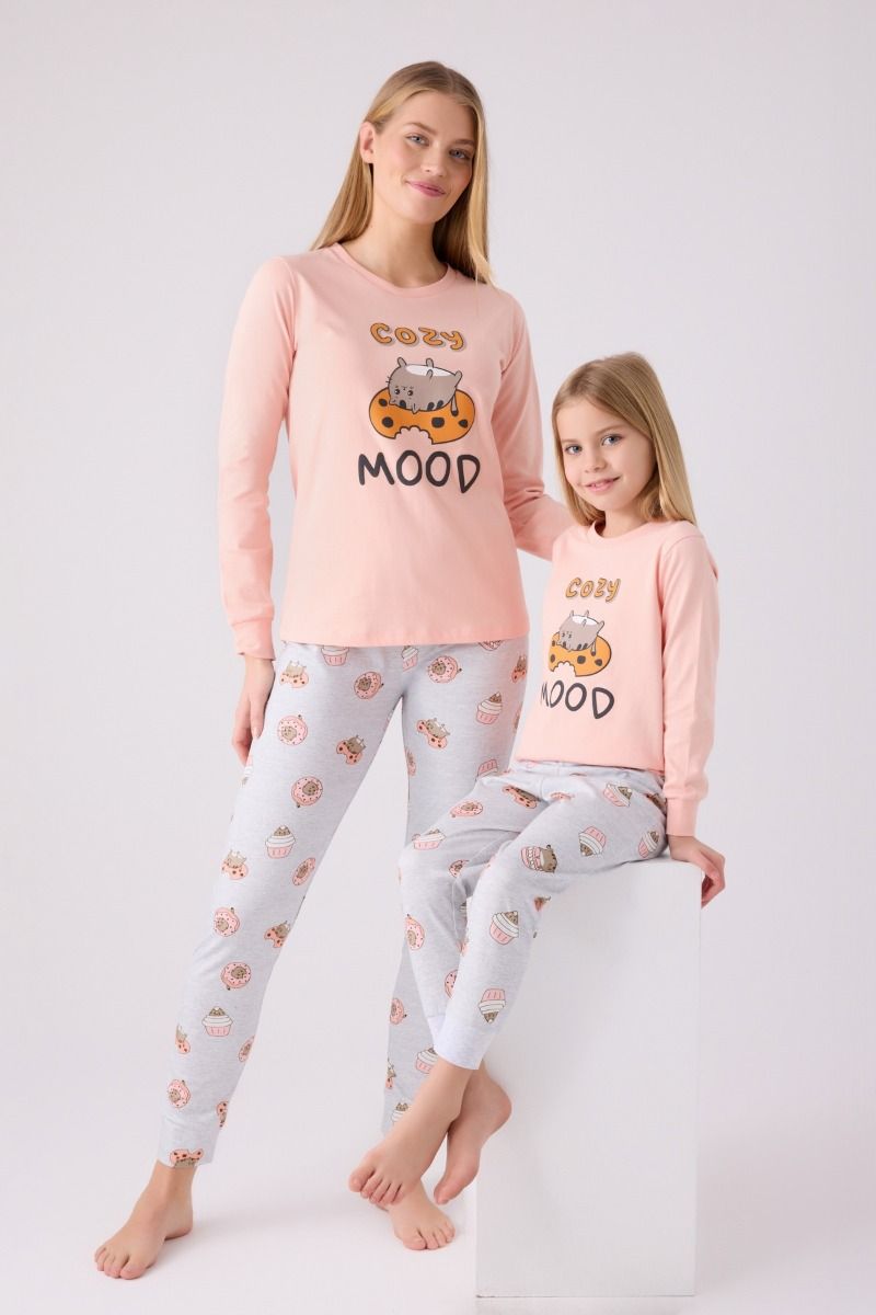 Πιτζάμα Μαμά και Κόρη "Roly Poly" COZY MOOD