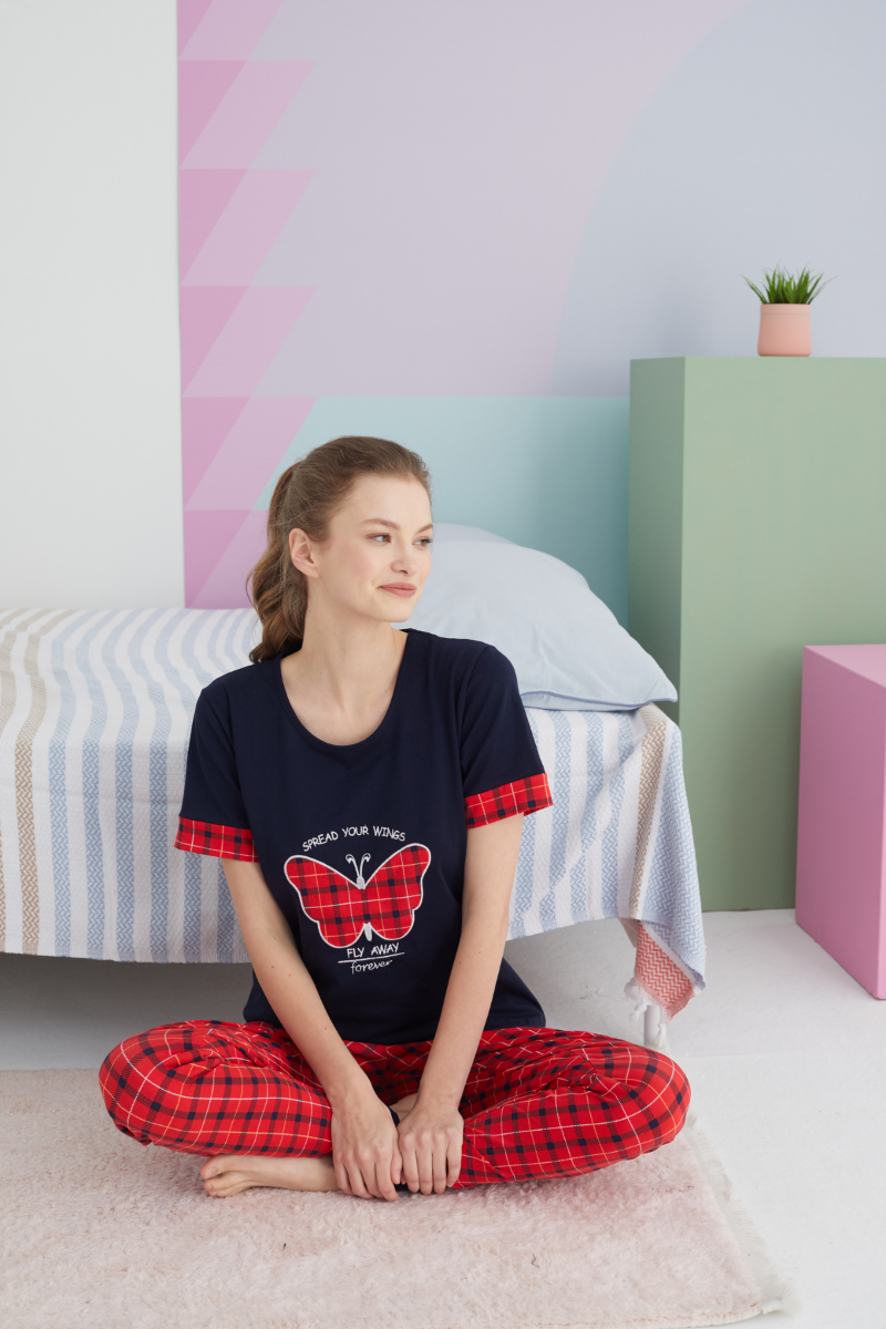 Γυναικεία Καλοκαιρινή Πιτζάμα Sexen FLY AWAY Βαμβακερή