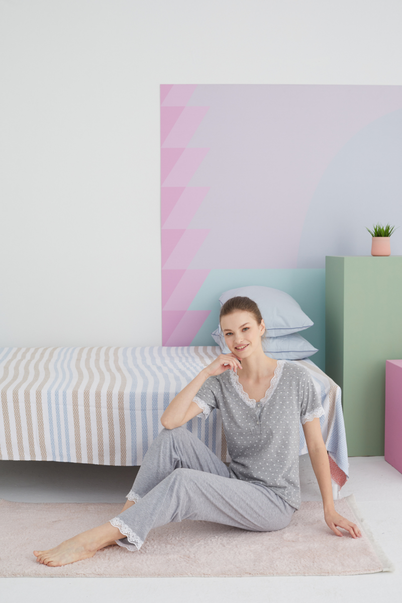 Γυναικεία Καλοκαιρινή Κοντομάνικη Πιτζάμα Sexen IVY Βαμβακερή