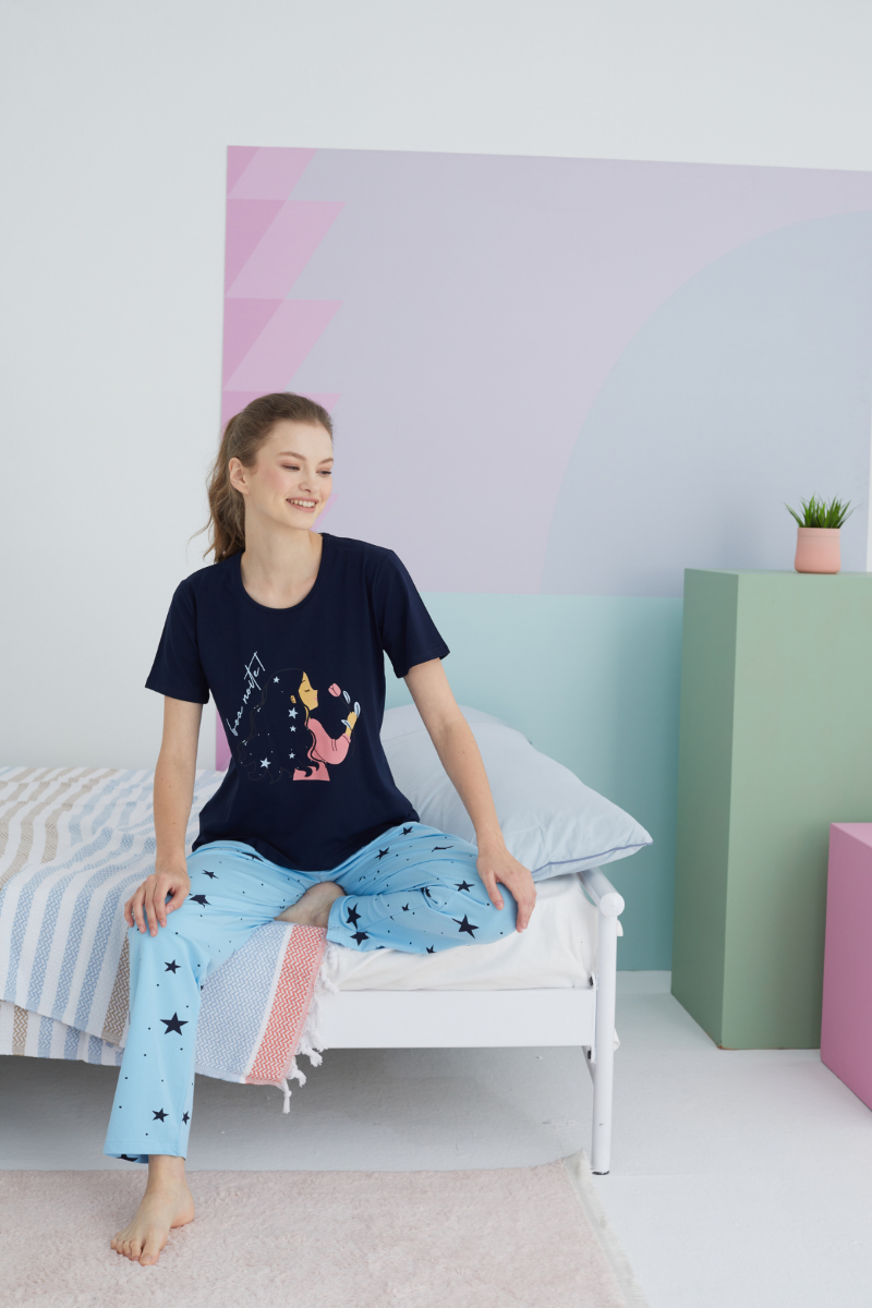 Γυναικεία Καλοκαιρινή Πιτζάμα Sexen BOA NOITE Βαμβακερή