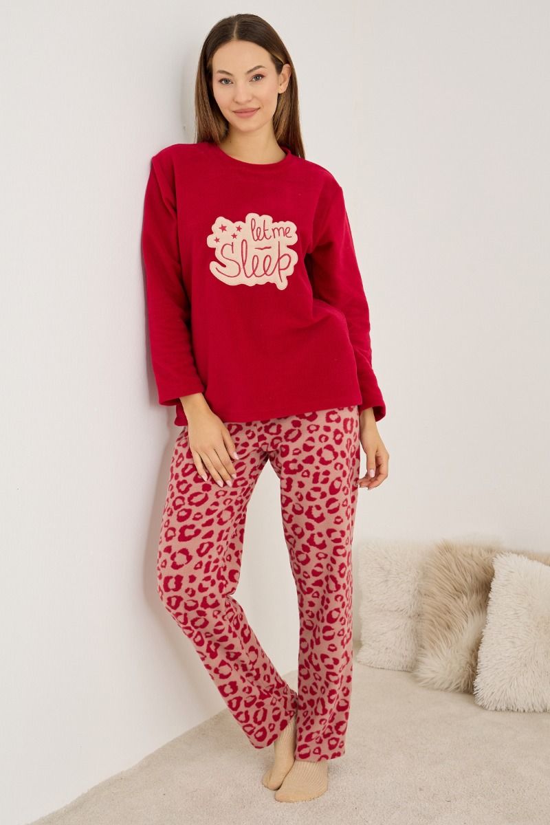 Γυναικεία Πιτζάμα Fleece "Siyah Inci" SLEEP