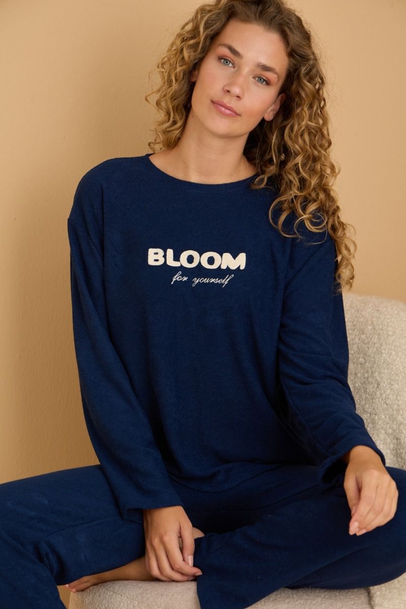 Γυναικεία Πιτζάμα "siyah inci" BLOOM BLUE