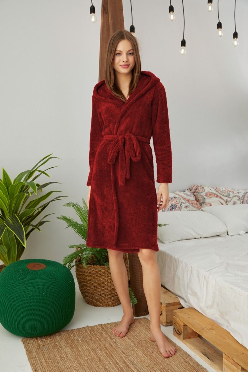 Γυναικεία Ρόμπα Fleece "siyah inci" I LOVE MY PET