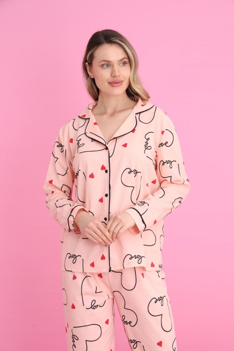 Γυναικεία Πιτζάμα "siyah inci" LOVING II