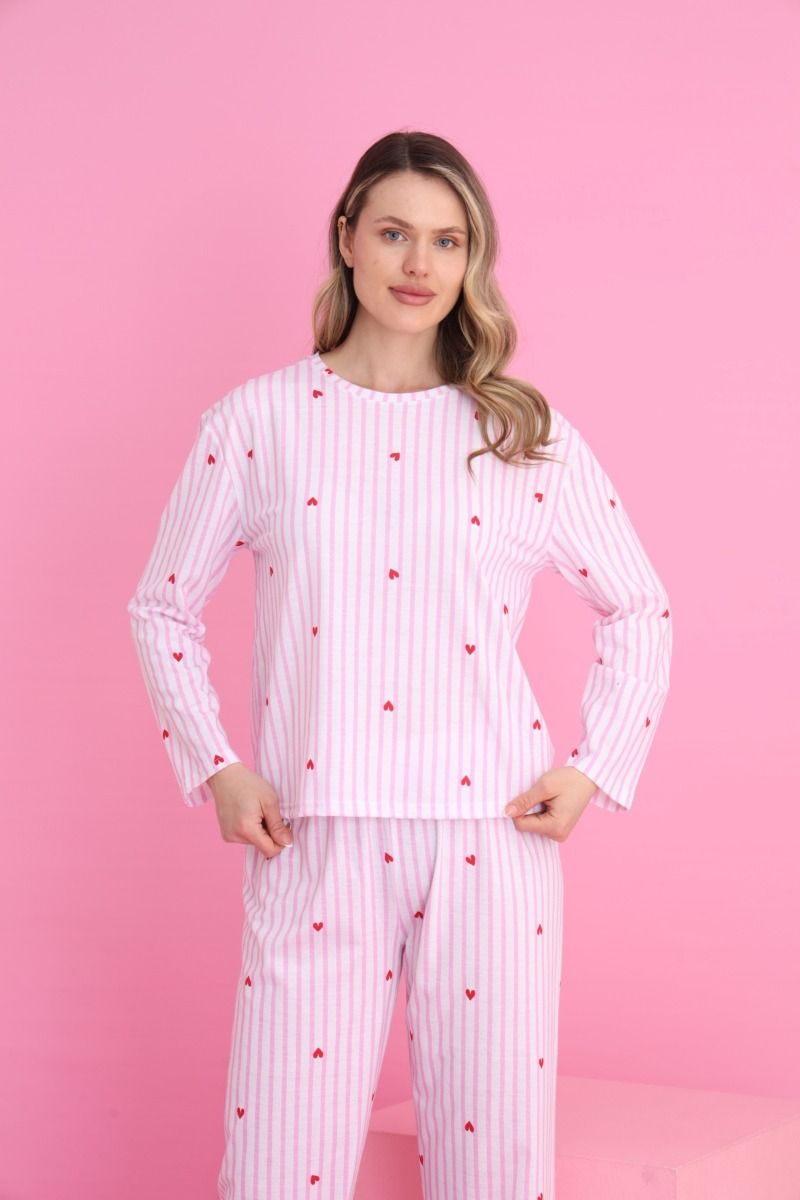 Γυναικεία Πιτζάμα "siyah inci" LOVELY PINK