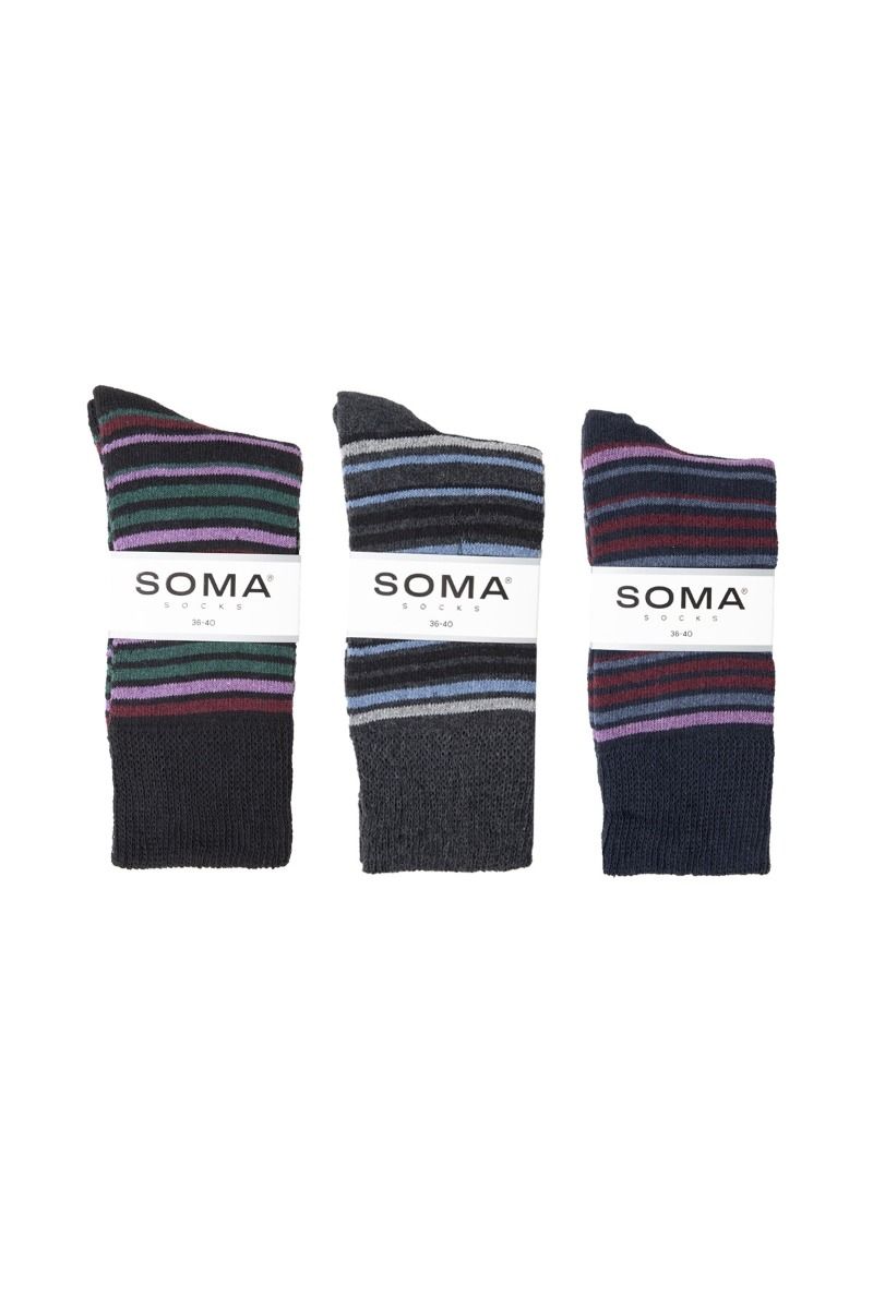 Casual Πετσετέ Κάλτσες "SOMA" JANICE 3 Ζευγάρια