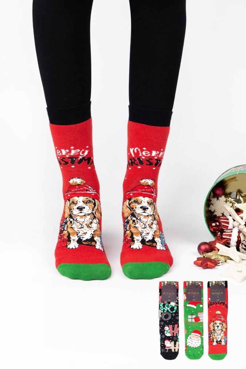 Γυναικείες Κάλτσες Πετσετέ "Soma" JOLENE 3 ζευγάρια