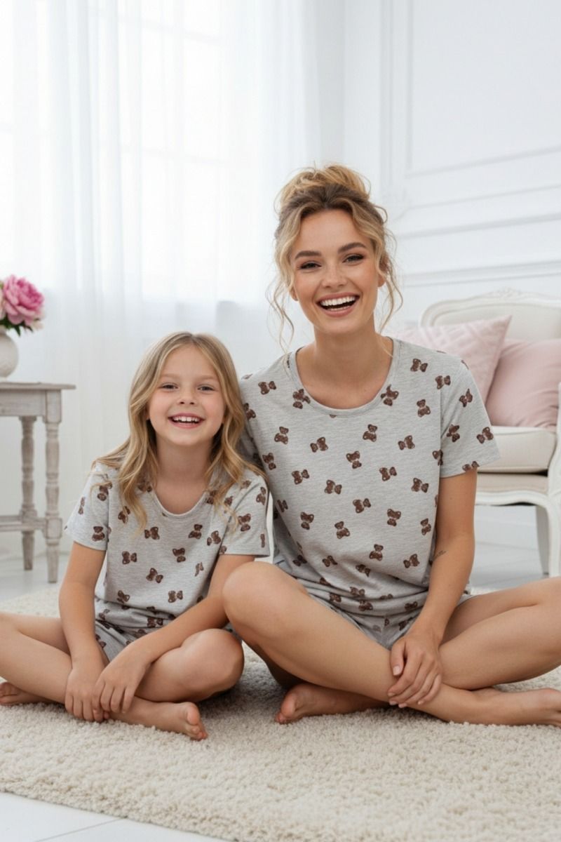 Κοριτσίστικη Πιτζάμα Σορτσάκι "Sexen" BROWN TEDDY