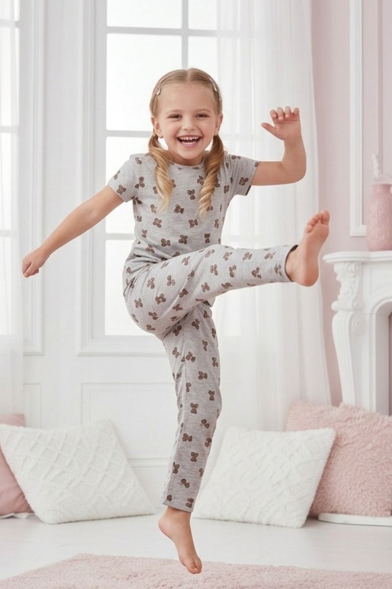 Πιτζάμα Μαμά και Κόρη "Sexen" BROWN TEDDY