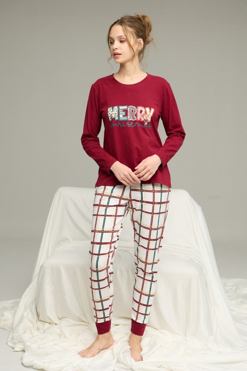 Γυναικεία Πιτζάμα "Sexen" CHRISTMAS RED