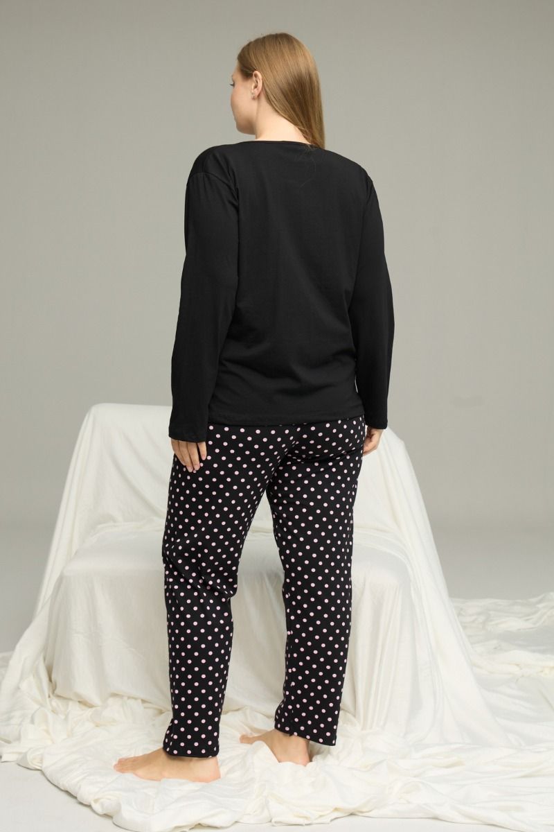 Πιτζάμα Plus Size "Sexen" PINK DOT