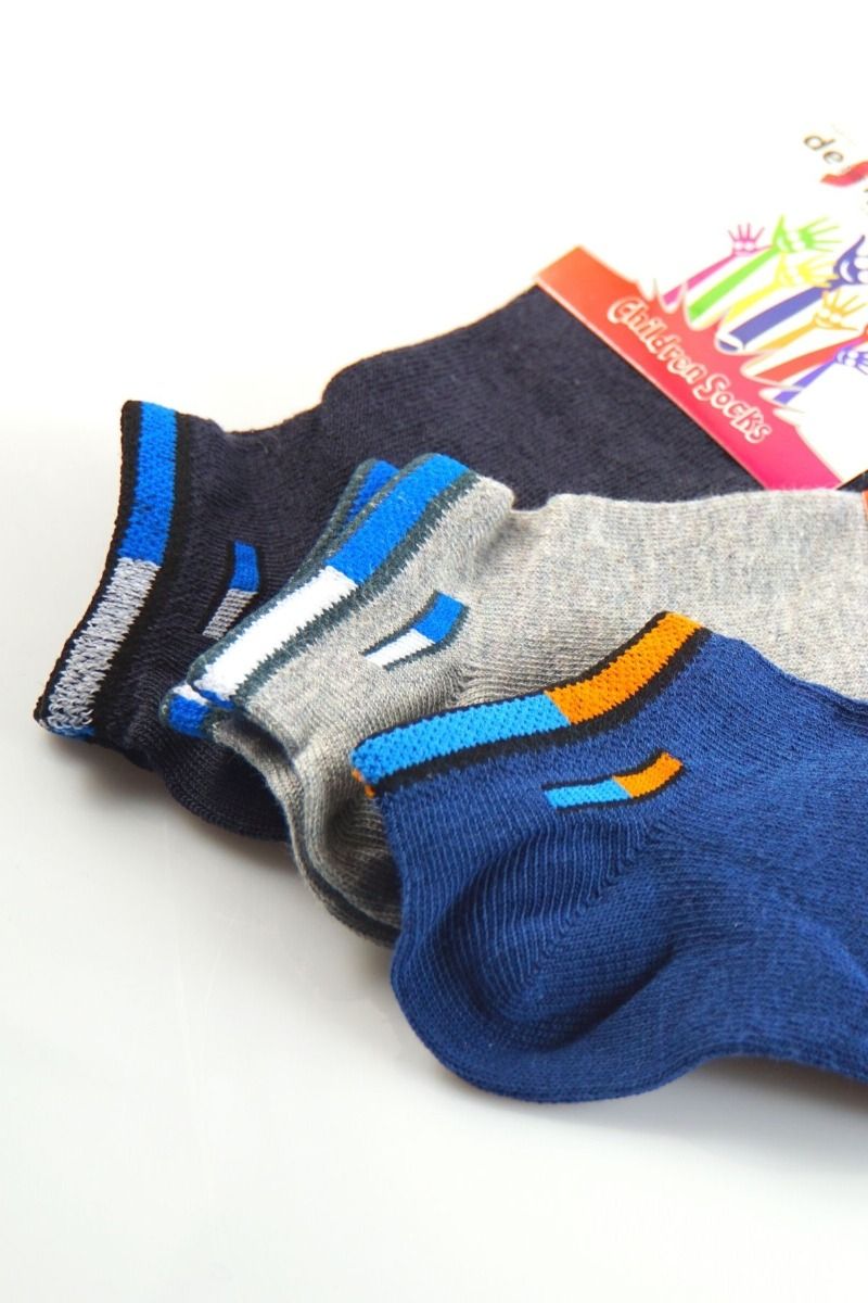 Αγορίστικα παιδικά σοσόνια βαμβακερά 3 ζευγάρια