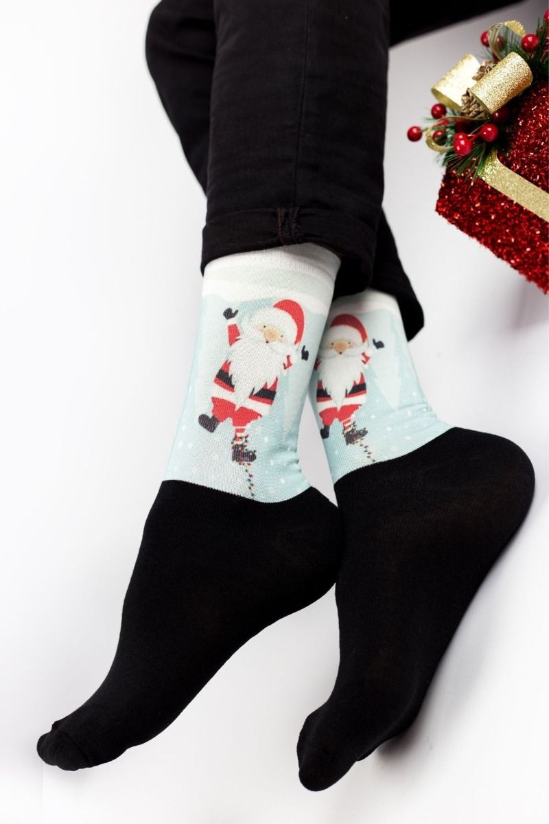 Unisex Christmas Κάλτσες Trendy DANCING SANTA