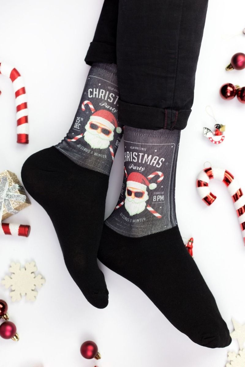 Unisex Christmas Κάλτσες Trendy DJ SANTA ΙΙ