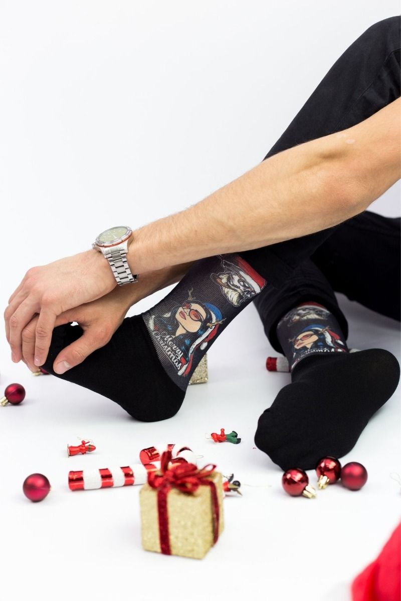 Unisex Christmas Κάλτσες Trendy SANTA GIRL