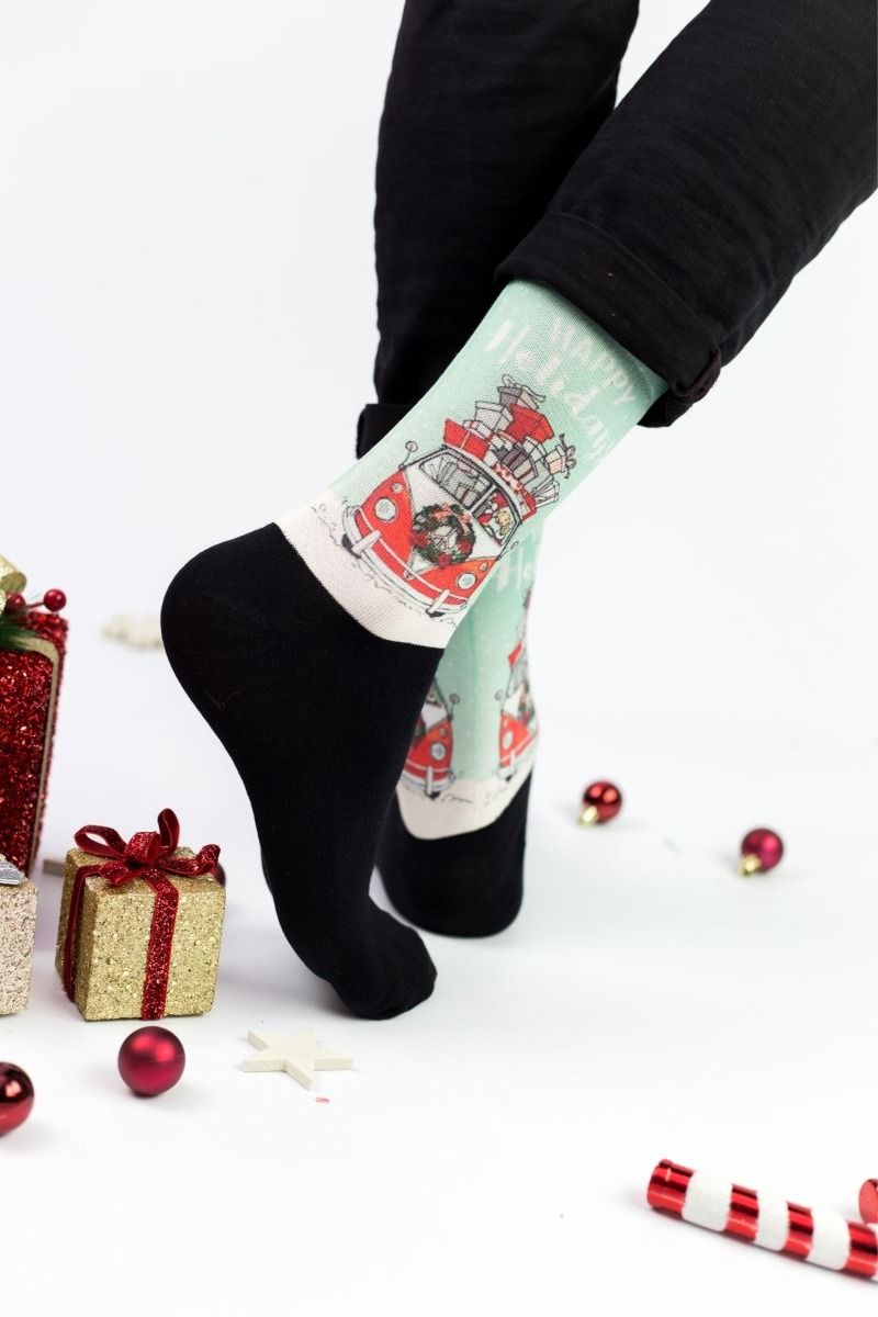 Unisex Christmas Κάλτσες Trendy SANTA IS COMING