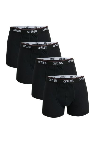 Boxer "Artisti" συσκευασία 4 τεμαχίων σε μαύρο χρώμα