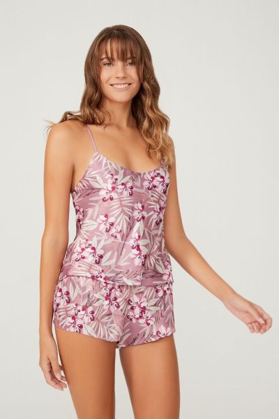 Γυναικεία Πιτζάμα Σορτς Σατέν CottonHill ROSALIA