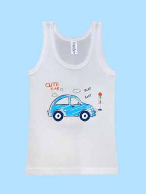 αγορίστικο αμάνικο φανελάκι με σχέδιο