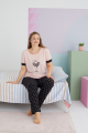 Γυναικεία Καλοκαιρινή Πιτζάμα Plus Size Sexen CELOSIA Βαμβακερή