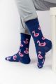 Ανδρικές - Εφηβικές Fashion Κάλτσες Crazy Socks SANTA FLAMINGO