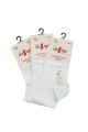 Γυναικείες ημίκοντες κάλτσες Bamboo  Design TOTAL WHITE W 3 ζευγάρια