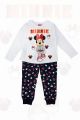  Χειμωνιάτικη πιτζάμα κοριτσίστικη Disney με σχέδιο minnie mouse λευκή 