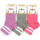 Κοριτσίστικες ημίκοντες αθλητικές κάλτσες σε τρία χρώματα με ρίγες