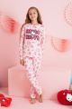 Κοριτσίστικη  Πιτζάμα με σχέδιο hello kitty μαμά και κόρη ροζ 