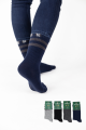 Αγορίστικες παιδικές αθλητικές κάλτσες 4 ζευγάρια με ρίγες 