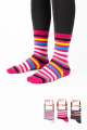 Γυναικείες Casual Κάλτσες Design VARIOUS STRIPES 3 ζευγάρια