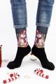 Unisex Christmas Κάλτσες Trendy HAPPY SNOWMAN 