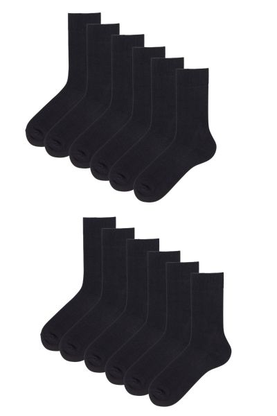 Ανδρικές κλασικές Κάλτσες MANNY βαμβακερες δωδεκάδα μαύρες
