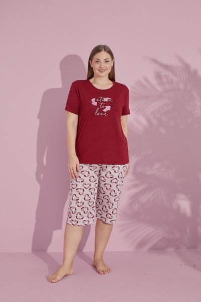 Πιτζάμα Plus Size Κάπρι
