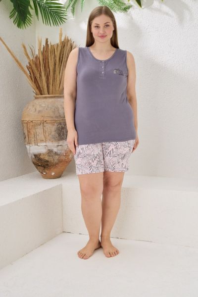 Πιτζάμα Plus Size Σορτσάκι