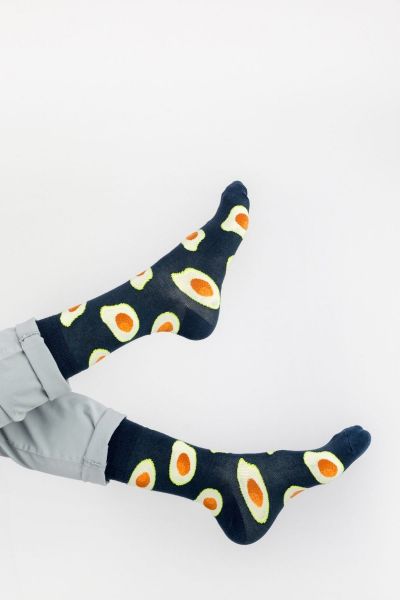 Ανδρικές - Εφηβικές Fashion Κάλτσες Crazy Socks AVOCADO