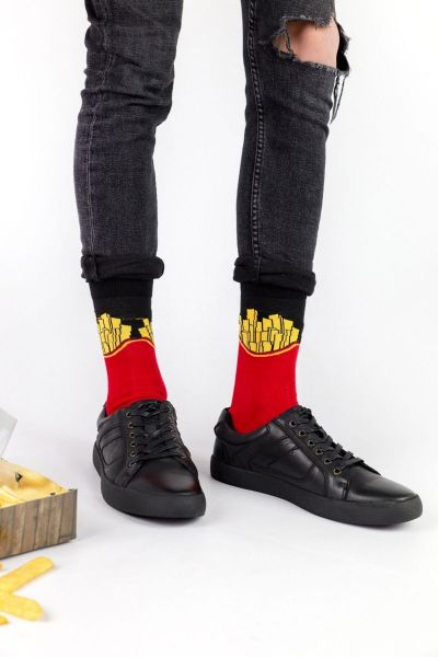 Ανδρικές - Εφηβικές Fashion Κάλτσες Crazy Socks B. FRIES