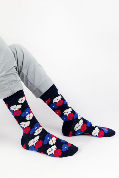 Ανδρικές - Εφηβικές Fashion Κάλτσες Crazy Socks FLOWERS