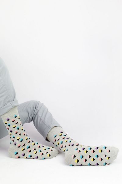 Ανδρικές - Εφηβικές Fashion Κάλτσες Crazy Socks HAPPINESS