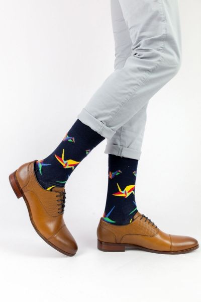 Ανδρικές - Εφηβικές Fashion Κάλτσες Crazy Socks ORIGAMI
