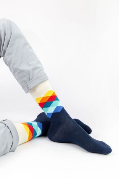 Ανδρικές - Εφηβικές Fashion Κάλτσες Crazy Socks RHOMBUS II