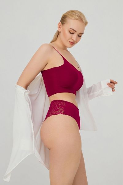 Γυναικείο Brazilian Plus Size CottonHill ADA BORDEAUX