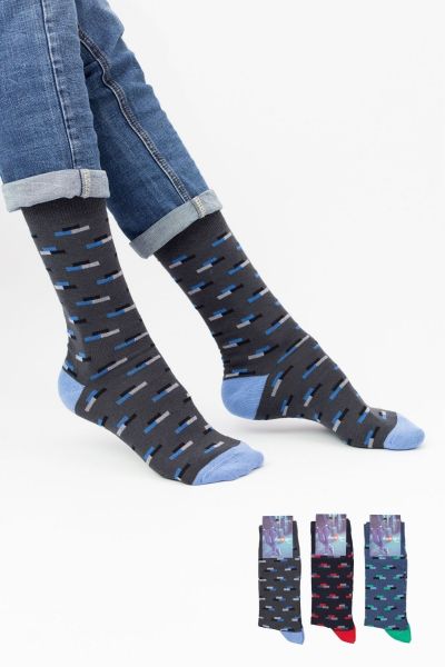 Ανδρικές Casual Κάλτσες Design BALANCE I 3 ζευγάρια